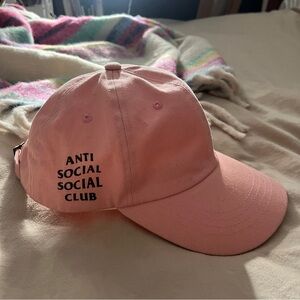 Anti Social Social Club Pink Cotton Baseball Cap